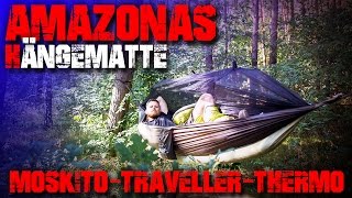 AMAZONAS HÄNGEMATTE - Moskito Traveller Thermo - T-Strap - Outdoor Survival Bushcraft