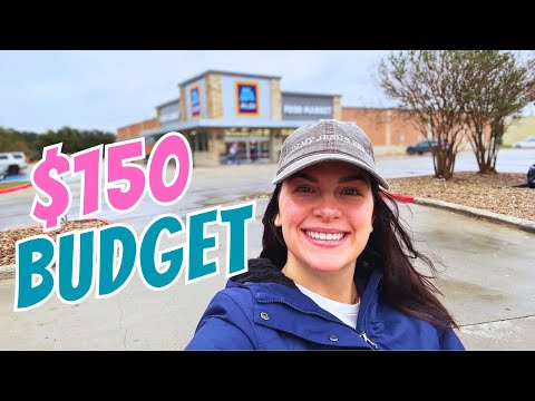 Aldi Shop With Me $150 Grocery Budget For My Family of 6! Frugal Family Grocery Shopping!