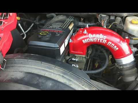 Banks Monster Ram air intake install on a 2006 Dodge Ram 2500 5.9 Cummins