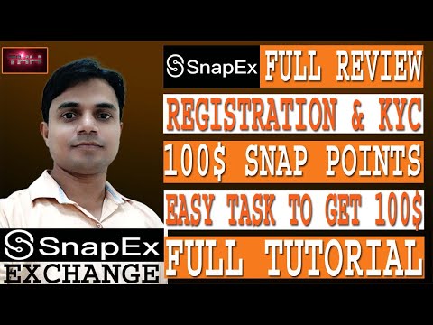 SnapEx Cryptocurrency Exchange Review, How to signup in Snapex, How to earn 100$ SNAP tokens