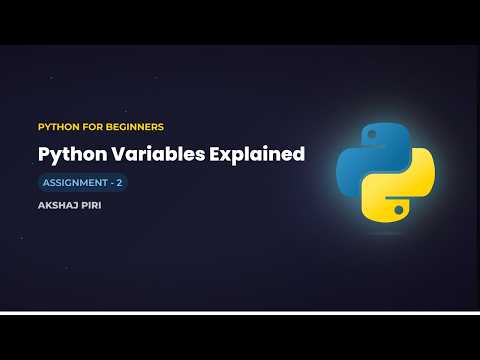 Work And Learn Python Assignment 02 Python Variables Explained