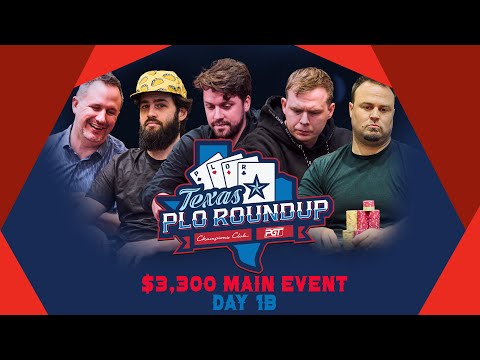 Texas PLO Roundup 2025 | $3.3K Main Event | Day 1B