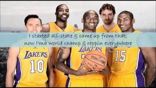 Metta World Peace (Of the LA Lakers) - CHAMPIONS! (Lyrics) HD