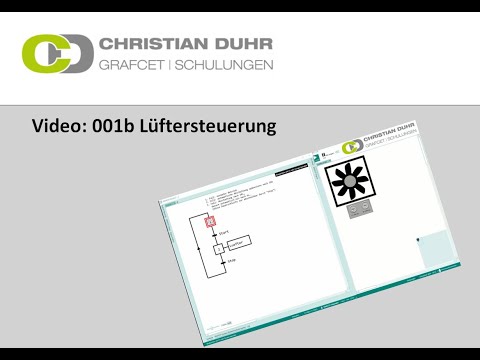 GRAFCET - 001/b  Einfaches Beispiel,  Lüftersteuerung