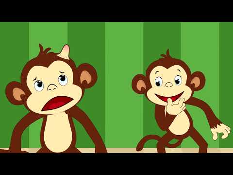 Cinci maimutele - Cantece pentru copii | PucoTV