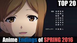 Top 20 Anime Endings of Spring 2016