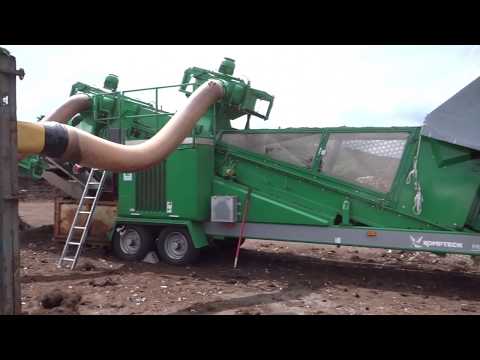 Komptech Hurrikan S Windsifter Separator Removing Plastic Contaminants