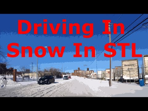 Driving in St. Louis Snow February 2021