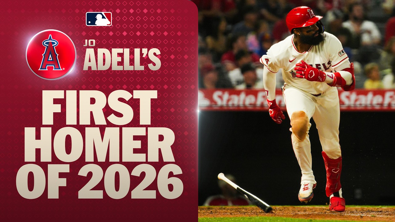 He can HIT homers too! 😅 Jo Adell crushes his first home run of the season for the Angels! 💥