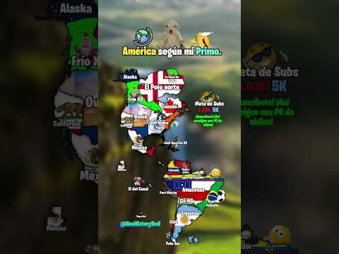 América según mi primo XD #mapping #américa #primos