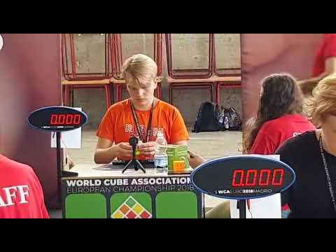 Rubik's cube || 10.31 seconds || WCA Euro 2018