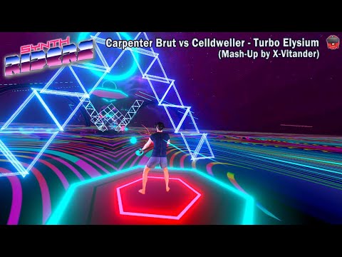 Synth Riders: Carpenter Brut vs Celldweller - Turbo Elysium | Mixed Reality | Elysium Difficulty