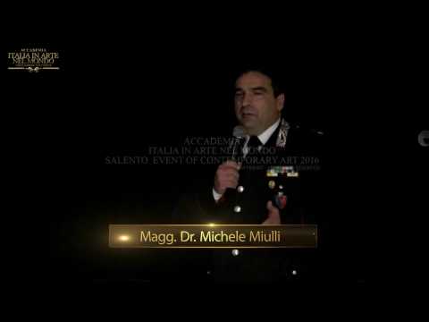 ACC ITALIA IN ARTE NEL MONDO ALTO RICONOSCIMENTO 2016 MAGG MICHELE MIULLI
