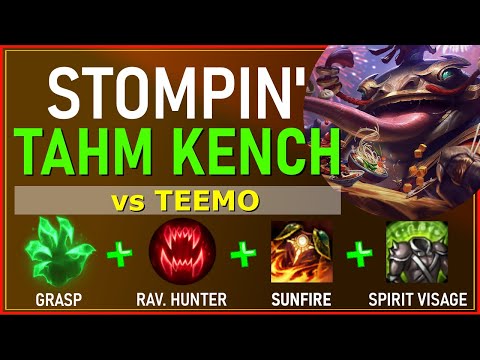 Tilting The Teemo - TAHM KENCH TOP vs TEEMO - S10 League of Legends