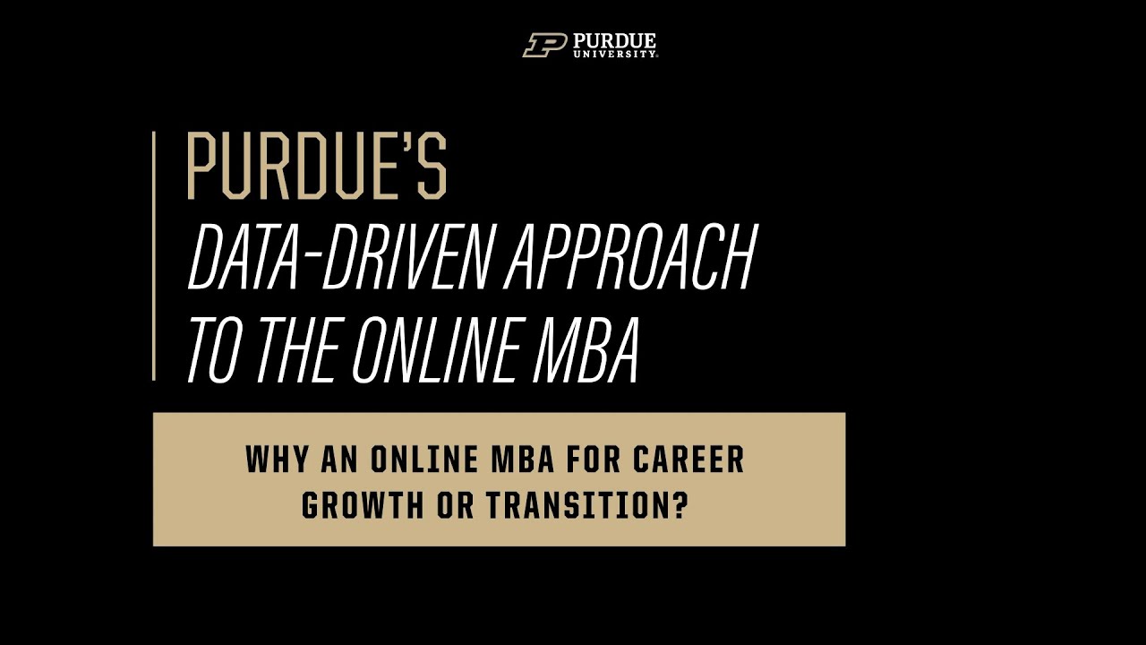 Why Earn the Purdue Online MBA for Career Growth or Transition video