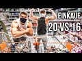 Masse Einkauf 20 VS 16 jähriger Bodybuilder!