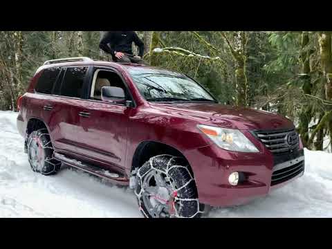 Lexus LX570 crawl control. Snow. Snow mountains￼. Lexus off-road ￼