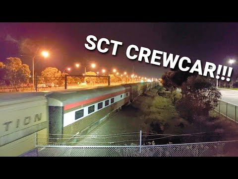 SCT Freight Train With Crewcar - Good Quality Night Vision Video.