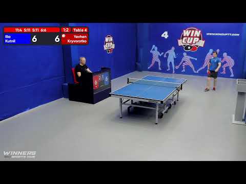 14:00 Кутний Илья 1-3 Криворотько Евгений  стол 4  ЮГ-3  17.07.22