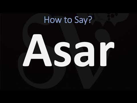 How to Pronounce Asar? (CORRECTLY)