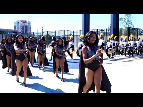 Alabama State University Marching Band ft. The Stingettes - Marching In - 2018