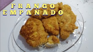 FRANGO EMPANADO CROCANTE #frango #frangoempanado #frangocrocante