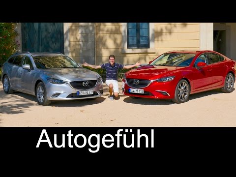 Mazda6 with GVC sedan vs wagon Full REVIEW test driven 2017 Limousine/Kombi Atenza