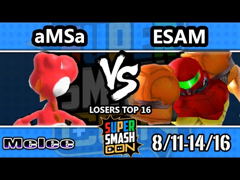 SSC 2016 SSBM - VGBC | aMSa (Yoshi) Vs. PG | ESAM (Samus) - Melee Losers Bracket