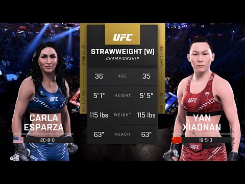 EA Sports UFC 5 Gameplay Carla Esparza vs Yan Xiaonan