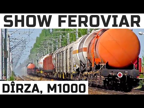 58 de trenuri la Dirza pe M1000 - Train Megacompilation - Zug super-parade