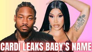 Cardi b LEAKS baby Brim NAME! Stefon Diggs EXPOSED again‼️