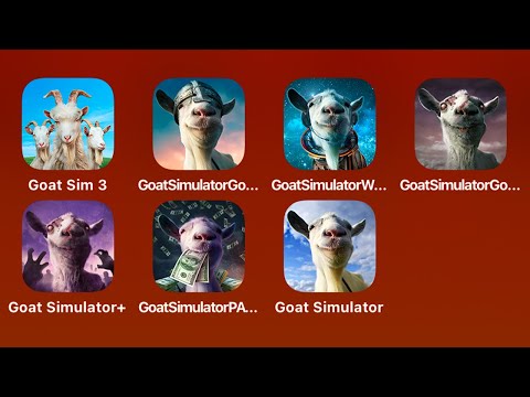All "Goat Simulator" Games: Goat Simulator 3,MMO,Waste of Space,Trick or Bleat,Goat City Bay,Payday - YouTube