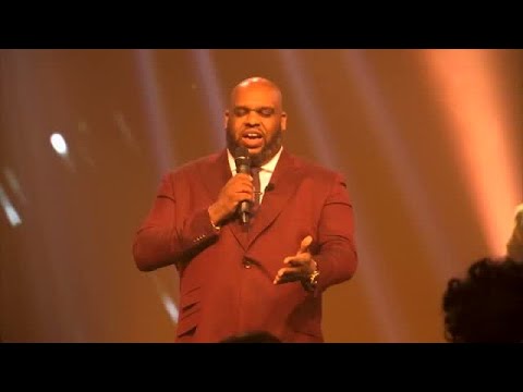 Pastor John Gray of Relentless Church in Greenville offers special prayer