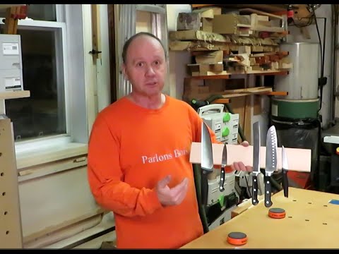 Comment fabriquer une planche à couteaux aimanté. Parlons bois Ep.372