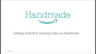 Getting your First Sales and Growing your Amazon Handmade Business