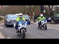 Police SEG Escort Princess Anne In New Bentley