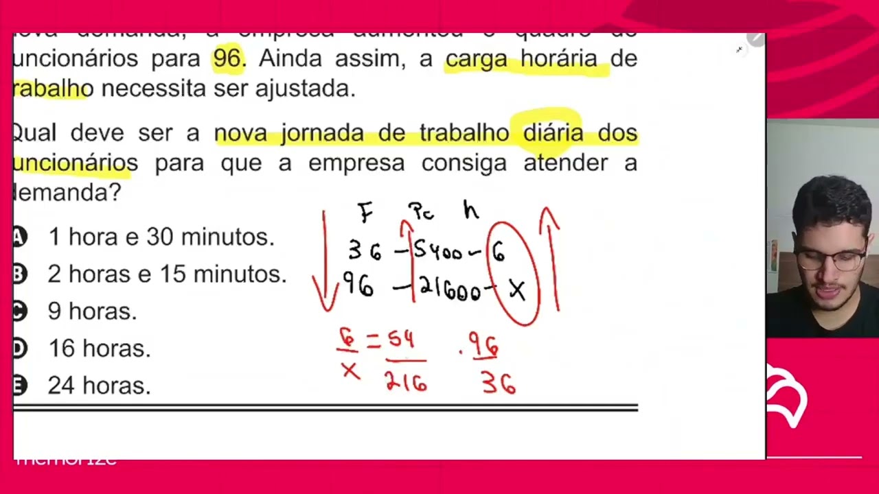Resolução em Vídeo — Questão 162 ENEM 2015 PPL