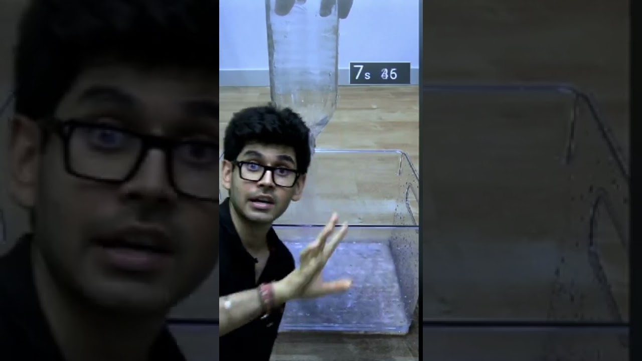 Fluid Mechanics behind emptying a Bottle | Unacademy JEE | Namo Kaul #JEEShorts