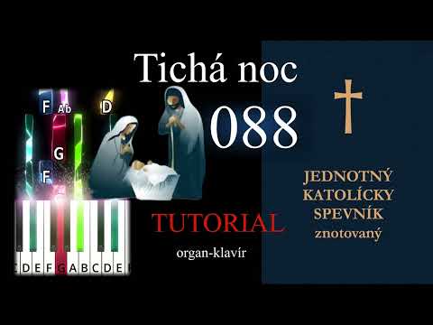 ✨ Tichá noc JKS 088 #pianotutorial pre organ a klavír + noty, midi a mp3 #jks 88