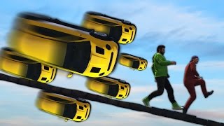 DODGE THE BULLET CARS! (GTA 5 Funny Moments)