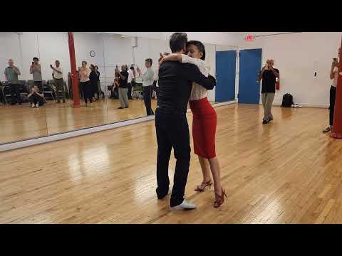 Argentine tango workshop - small  patterns: Sofia Saborido & Pablo Inza - Me Voy A Baraja