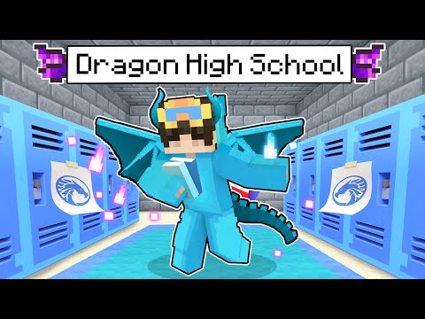 Nico and Cash - NICO going to DRAGON HIGH SCHOOL in Minecraft! - Parody Story(Cash,Shady, Zoey and Mia TV)