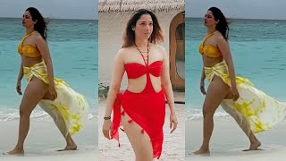 Tamannaah Enjoying at Maldives Beach | Actress Tamannaah Latest Videos | Tamannaah Bikini Videos