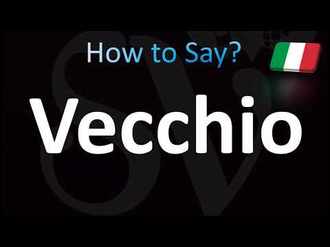 How to Pronounce ''Vecchio'' Correctly! (Italian, Old)