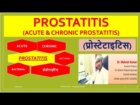 Homeopátia prosztatitis kezelése