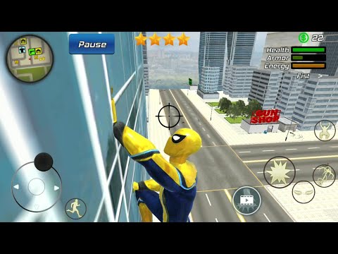 Super Spider Rope Hero Crime City Battle | Web Spider Superhero - Android GamePlay