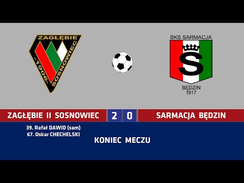 13.02.2021 - 9:00 / Sparing: Zagłębie II Sosnowiec 2:0 (1:0) Sarmacja Będzin