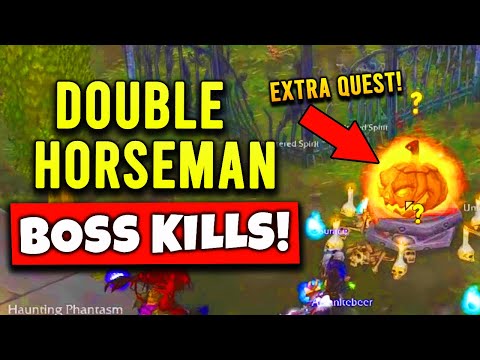 DOUBLE Horseman Boss Kills Trick & Wand Trick! - Hallows End WOTLK Guide
