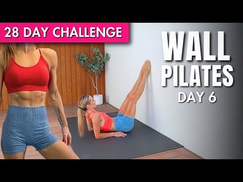 20 Min Wall Pilates Workout | 28 DAY WALL PILATES CHALLENGE Day 6