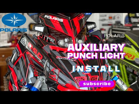 POLARIS AUXILIARY PUNCH LIGHT install on a 2022 XCR 850